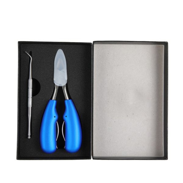 Tagliaunghie in acciaio inossidabile Tagliaunghie Punta delle dita Pinza per cuticole Set di strumenti per manicure con scatola per unghie dei piedi incarnite spesse Unghia DH3788