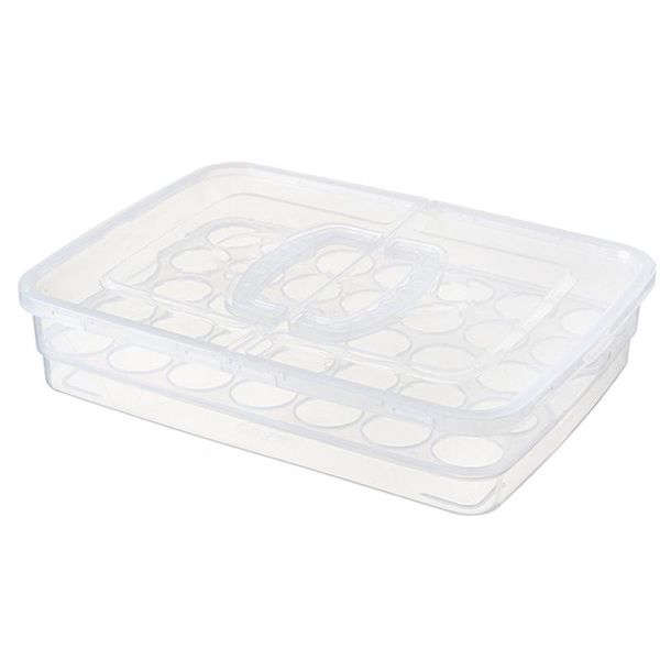 

storage bottles & jars 34 grid egg box shockproof plastic holder household refrigerator