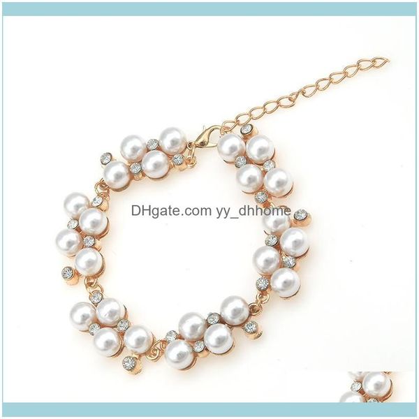 

link, jewelrylink, chain seblasy real natural freshwater baroque pearl bracelets & bangles for women crystal beads jewelry gift drop deliver, Black