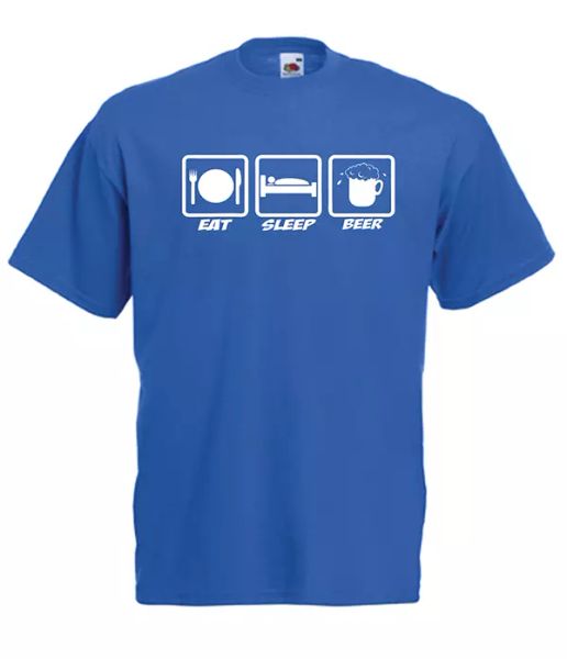 

eat sleep beer xmas gift idea mens women t shirts multi-color s-2xl, White;black