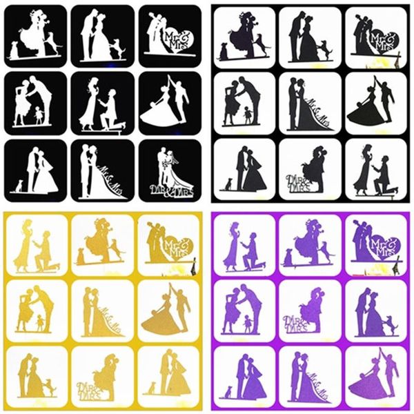 

other festive & party supplies wedding cake er weeding decoration for weddings mr mrs gold bride and groom