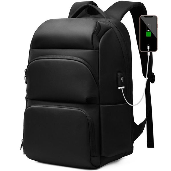 

backpack large capacity expandable men usb charging male 17 inch lapbagpack waterproof business travel back pack luggage bag