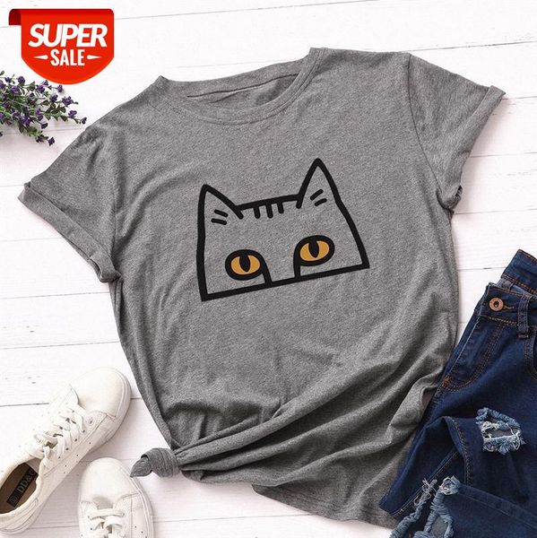 

women's loose round neck short-sleeved cotton t-shirt t123 #dl3b, White