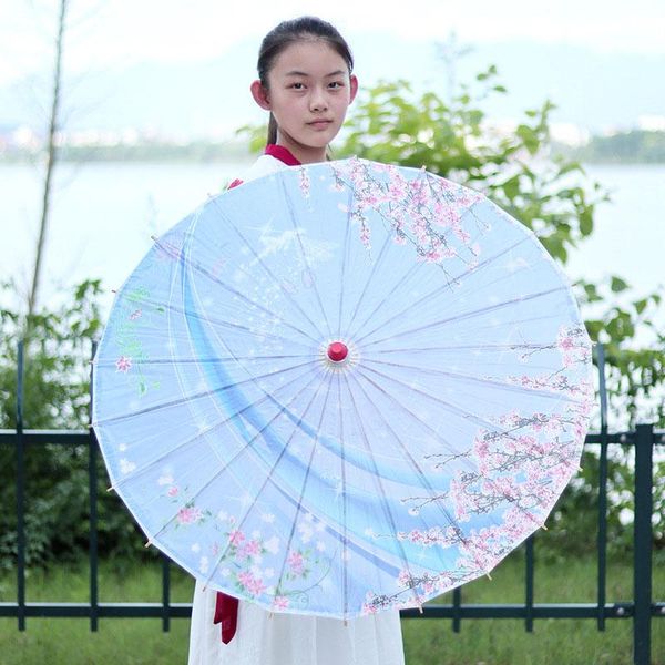 

umbrellas color paper handmade oil umbrella classical bamboo dance craft multi-size decorative small flower
