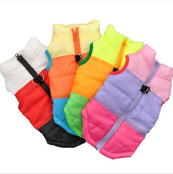 

pet dog clothes dog coat padded vest out towing buckle dogs cat clothes warm puppy apparel pet supplies festival decoration bt829
