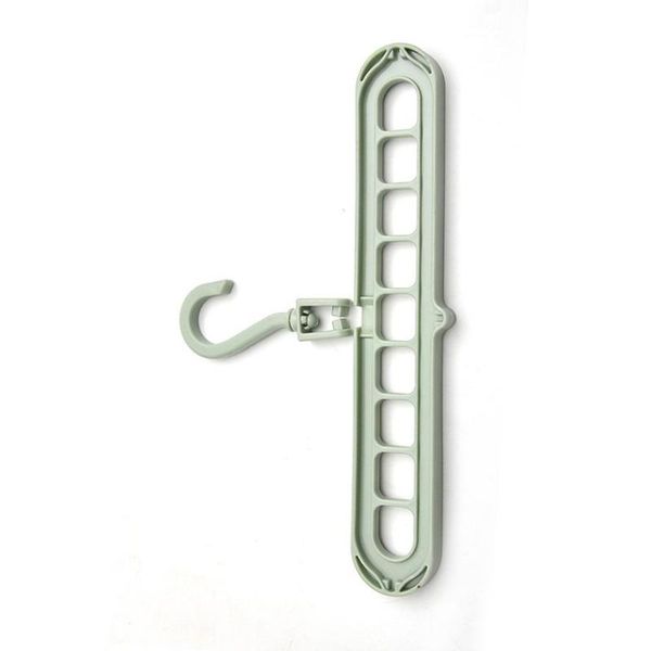 

hangers & racks rotating nine-hole hanger multi-function multi-layer folding magic wardrobe storage plastic rack