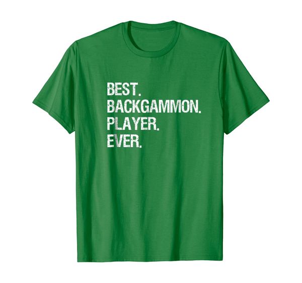 

backgammon t-shirt - funny ever backgammon player, White;black