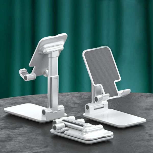 Telefonhalterungen, zusammenklappbarer Schreibtisch-Ständer, Handy-Universal-tragbar, faltbar, ausziehbar, Metall-Desktop-Tablet-Tisch