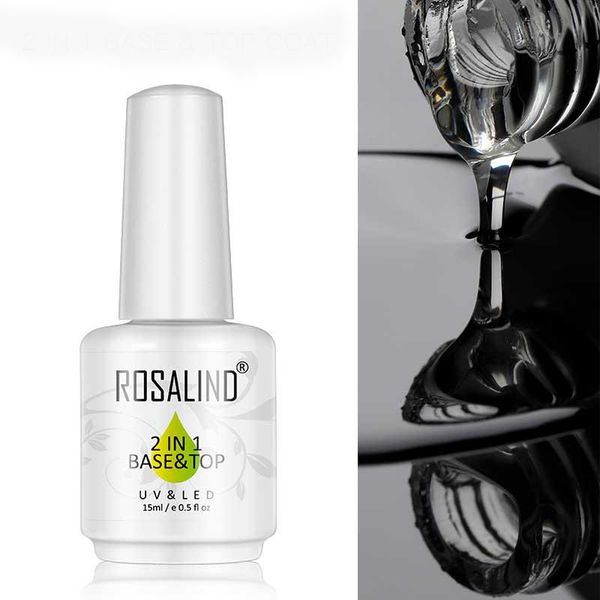 

nail art kits rosalind 2 in 1 base and coat gel bright for design led/uv lamp