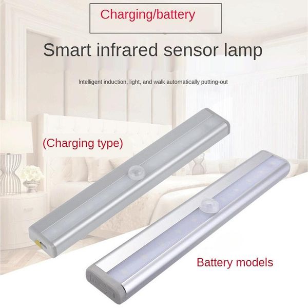 

motion sensor cabinet light usb charging intelligent nightlight wardrobe for kitches and bedroom closet bathroom