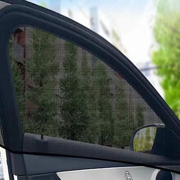 

car sunshade 4pcs/lot automobile mosquito screen window curtain vehicle ventilation net scree