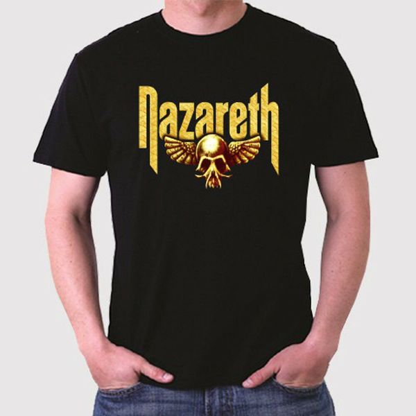 

New Nazareth Logo Men's Black T-Shirt Size S to 3XL, White;black