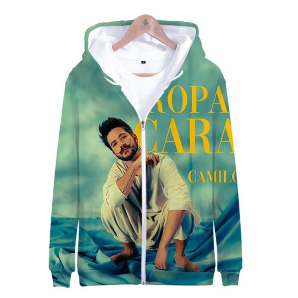 

men's hoodies & sweatshirts camilo echeverry 3d zip-up hoodie men women sweatshirt high street harajuku zipper boy girl child clothes j, Black