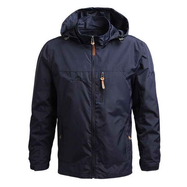

men's jackets spring and autumn jacket casual coat stormsuit windproof quick dry loose thin outdoor sports fishing suit mens clothing, Black;brown
