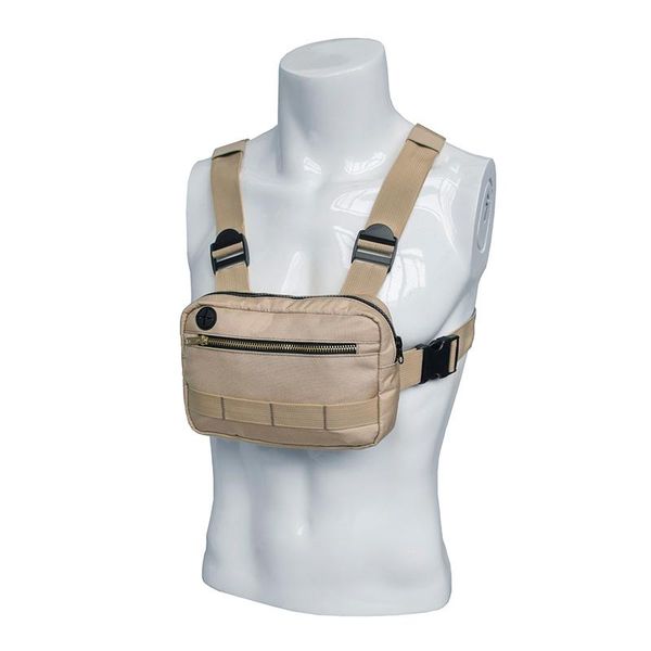 

waist bags small hip hop streetwear vest military chest bag for men functional packs adjustable pockets waistcoat fashion rig