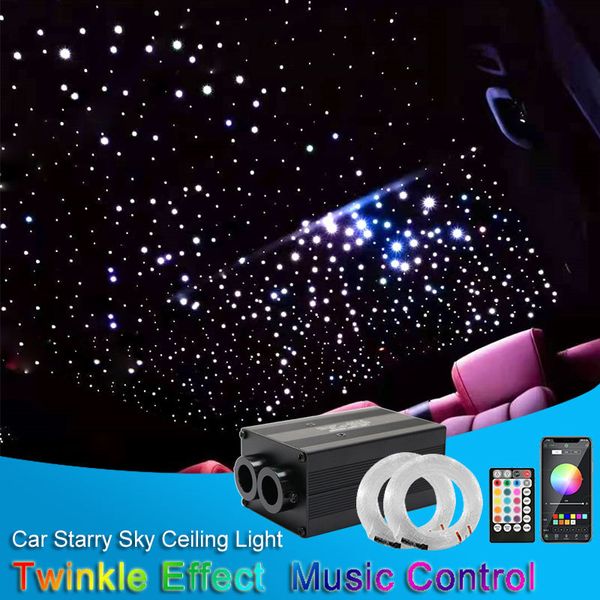 

starry sky roof 12w twinkle star roof led starry sky ceiling night auto decor lamp car accessories color fiber optic lighting