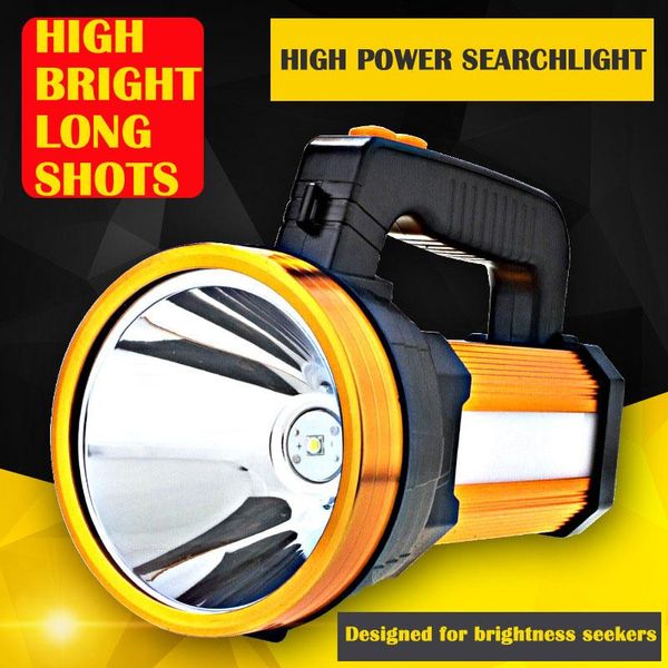 

portable lanterns 2 modes led searchlight 10w usb rechargeable hand-lamp 5w multifunctional household/outdoor search light cob