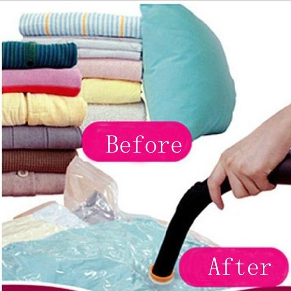 

vacuum bag storage home organizer transparent border foldable clothes seal compressed travel saving package clothing & wardrobe
