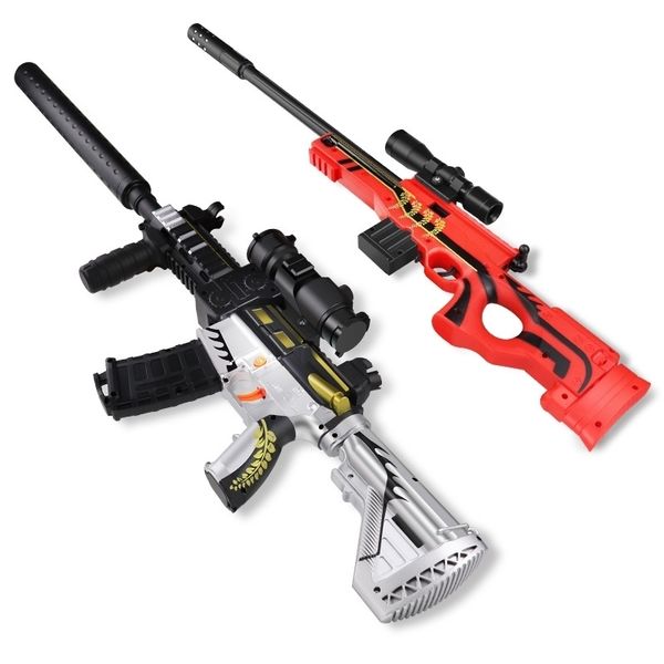

2535awm shell throwing soft bullet m416 electric toy simulation gun children ak glock pistol 98k