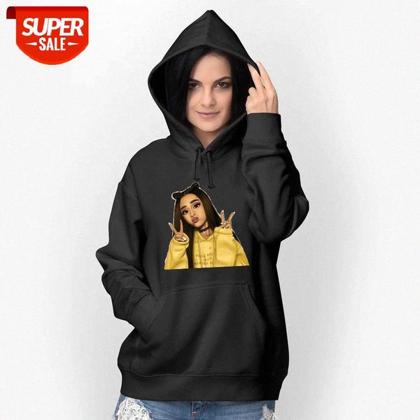 

ariana grande printed sweatshirt and fleece hoodie black #bn0h