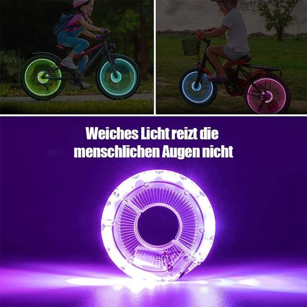 

bike lights bicycle led light set spoke usb rechargeable wheel accessories