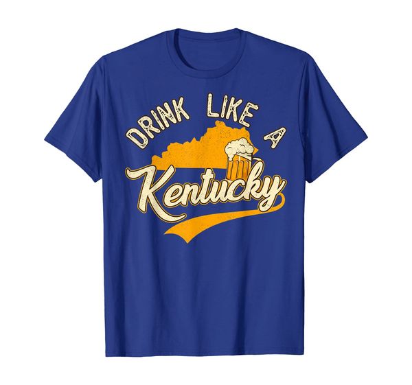 

vintage drink like a kentucky beer t-shirt, White;black