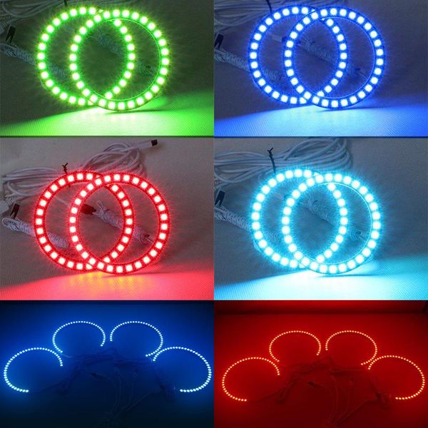 

strips addressable 5v ws2812b rgb led ring round 8 16 24 35 45 128 pixels built-in dc5v