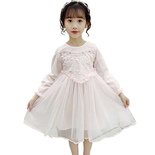 

girls princess dress mesh for girl lace kids pearls costume 6 8 10 12 14 210528, Red;yellow