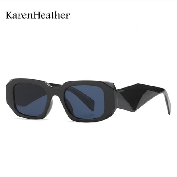 

sunglasses karenheather retro modern square for men women small irregular frame fashion shades uv400 vintage glasses, White;black