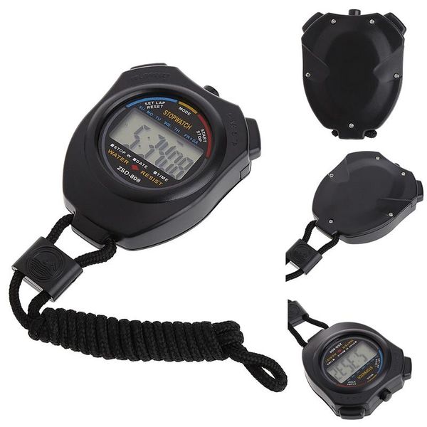 

timers sports satch professional handheld digital lcd chronograph counter timer with strap
