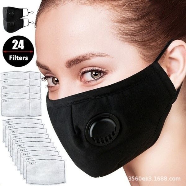 

activated pm2.5 anti carbon haze three dimensional protection pure cotton respirator filter mask for men and women