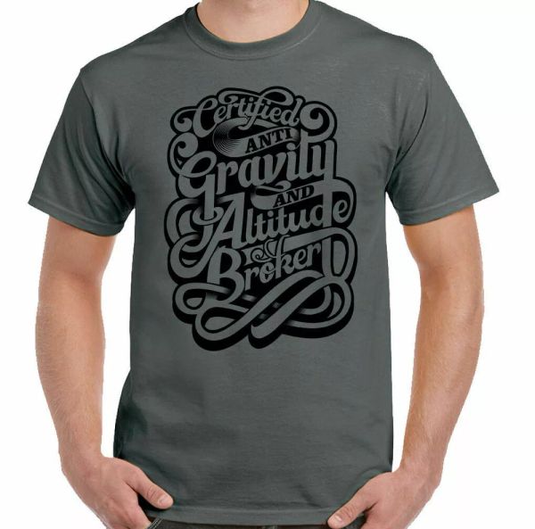 

skydiving t-shirt anti-gravity broker mens funny pilot bmx para, White;black