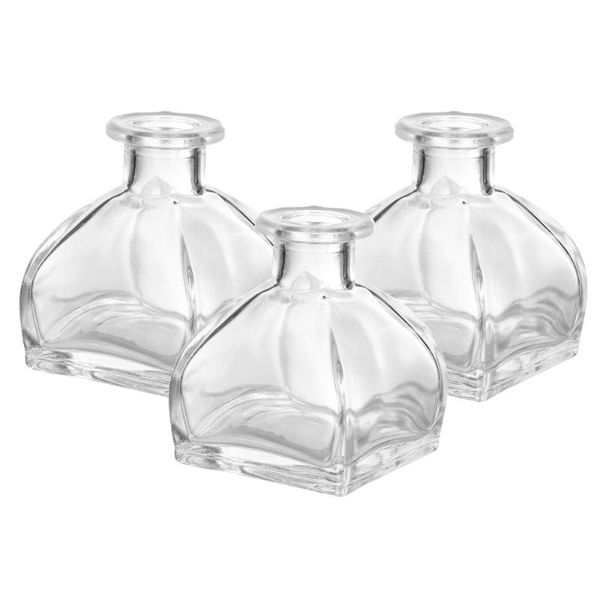 

storage bottles & jars 3pcs glass diffuser refillable opening fragrance containers