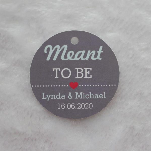 

greeting cards 50mm/2inch - mint meant to be wedding favors tag