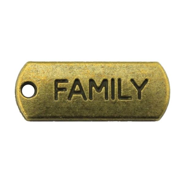

charms tristana family tag designer for jewelry making diy kit accessories, Bronze;silver