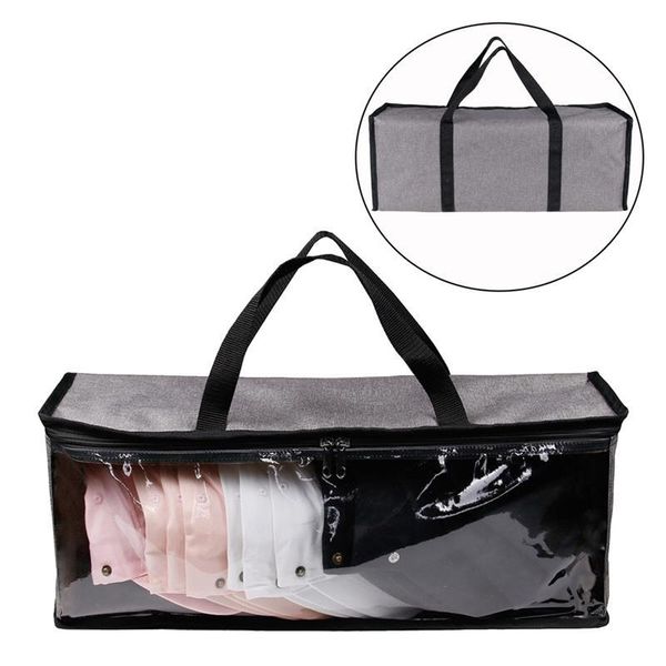 

storage bags large size hat dust proof cupboard cabinet office organization portable transparent handbags pouch organizers