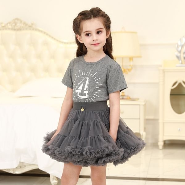 

tutu skirt dress girl princess gauze pompous skirt, Red;yellow