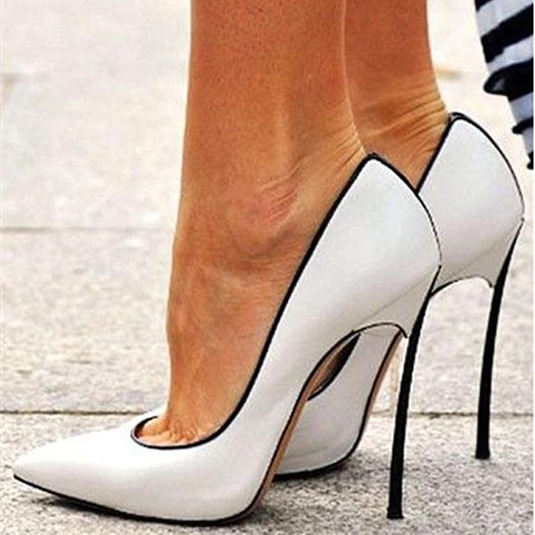 

dress shoes fghgf sexy, stylish women's pumos with 12cm high heels and trim, available in blue, red, black or white