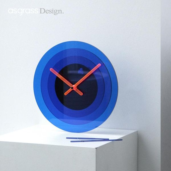 

originality nordic round acrylic wall clocks silence living room modern simple horloge decorate the clock ek50bgz
