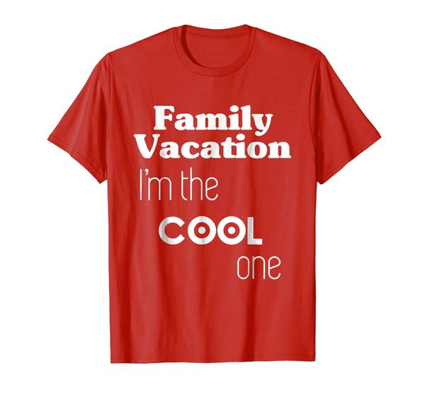 

family vacation t-shirt i'm the cool one, White;black