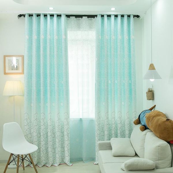 

curtain & drapes modern children's room curtains for kids bedroom warm printing princess pink blue floral cartoon living