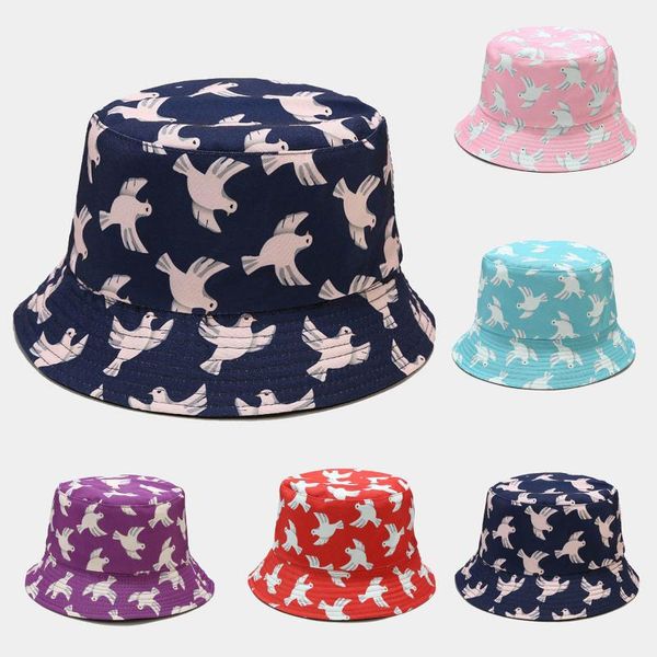

wide brim hats arrival fashion printing sunshade hat fisherman's basin outdoor bucket exquisite cap, Blue;gray