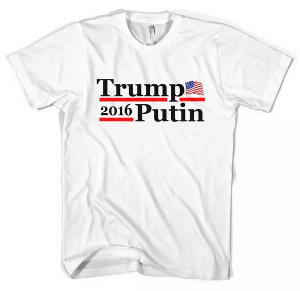 

trump putin 2016 campaign t shirt all sizes white, White;black