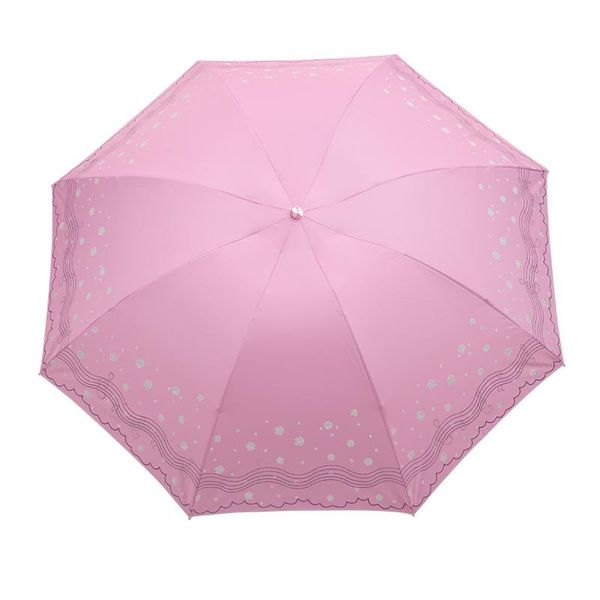 

umbrellas triple folding sunshine umbrella dual purpose lady sunshade sun anti-ultraviolet rain