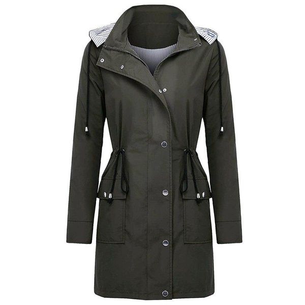 

women's jackets women waterproof jacket fashion packable hooded raincoat windproof hiking clothes zipper, Black;brown