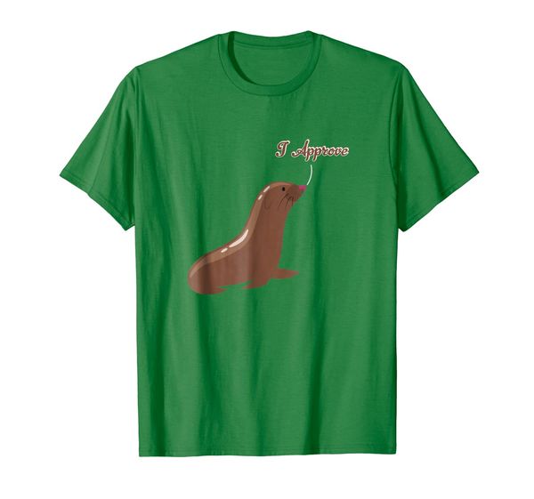

Seal Of Approval T-Shirt - Funny Marine Pun "I Approve" Tee, Mainly pictures