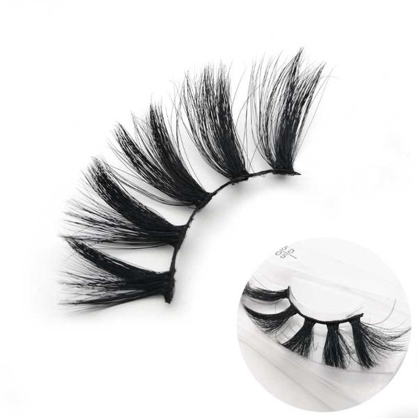 

pair 5d 22mm faux mink lashes vegan thick long wispy fairy volume cat eye glam fluffy makeups false eyelashes set wholesale