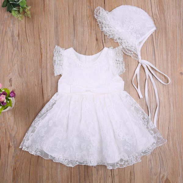 

girl's dresses kid dress for girl 2021, girls lace floral round neck sleeve siamese dress+ cap summer, red/white, Red;yellow