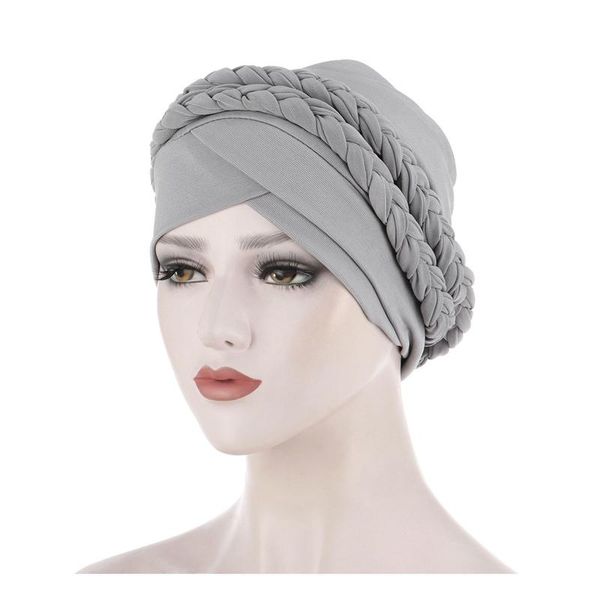 

beanies chemo cancer head hat cap ethnic bohemian pre-tied twisted braid hair cover wrap turban headwear headband hijab turbante mujer