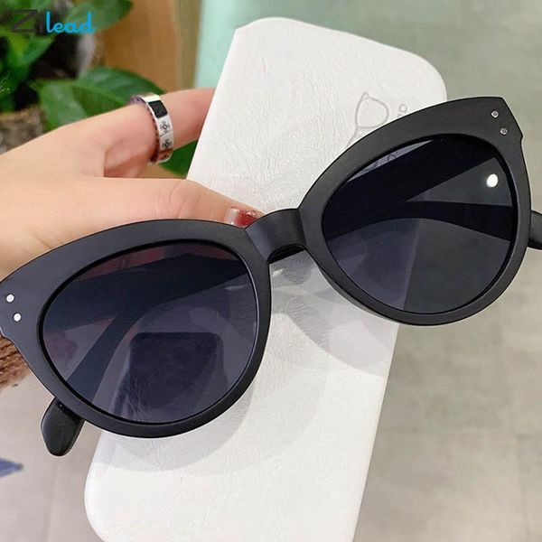 

sunglasses zilead ultralight fashion cat eye rivet classic cute style ladies uv400 women's sun eyewear, White;black
